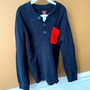 Tea Boys Navy Blue Knit Sweater Size Medium 6/7